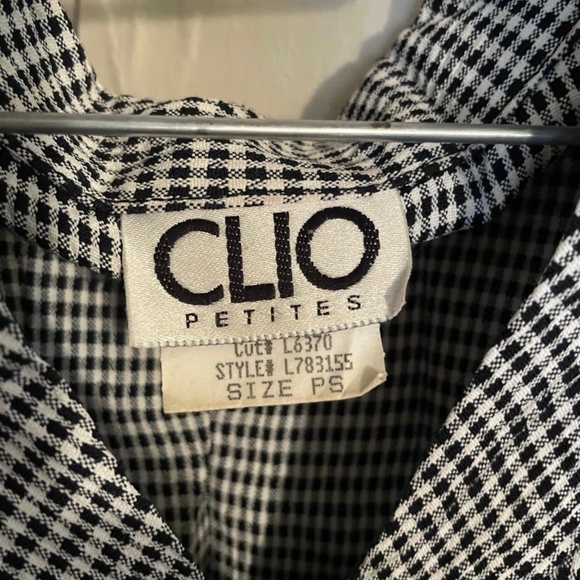 Vintage Clio Petites Shirt size PS - Picture 3 of 5